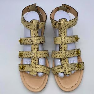 Coach Oleta Python Snakeskin Gladiator Sandals Women’s Size 10 B Shoe